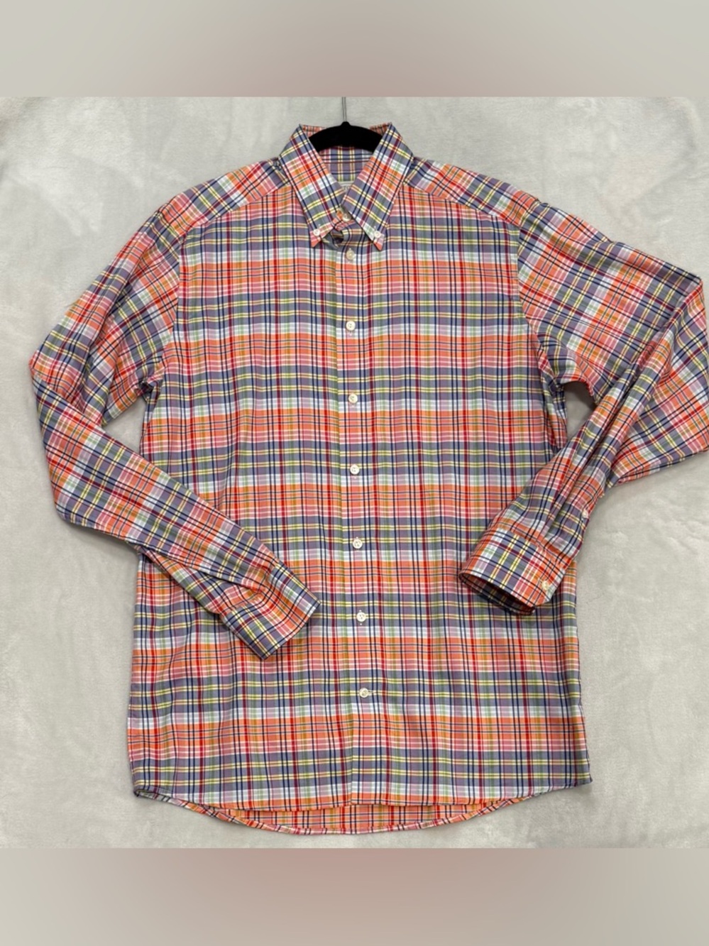 ETON Men’s Plaid Button Down Sz 41 16” Neck (Large) EUC